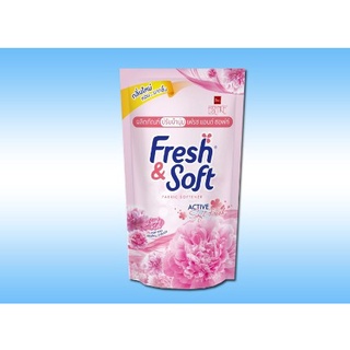 ( ขนาด 600 มล. )*** Fresh &amp; Soft ผลิตภัณฑ์ปรับผ้านุ่ม เฟรช แอนด์ ซอฟท์ สีชมพู