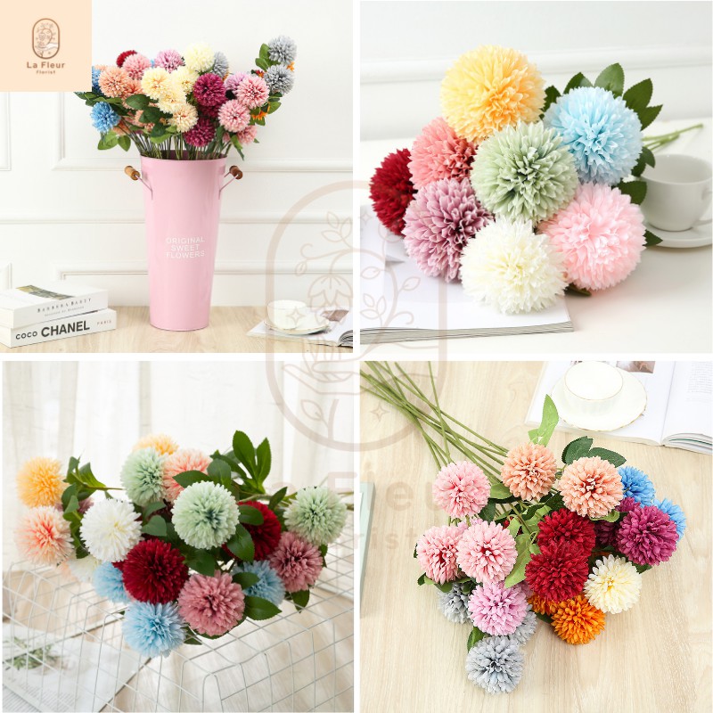 แดนดิไลออนแบบช่อ แดนดิไลออน ช่อแดนดิไลออน 5 สี ดอกแดนดิไลออน ดอกไม้ประดิษฐ์ ดอกไม้ปลอม สำหรับใส่แจกัน ตกแต่งบ้าน ตกแต่งห