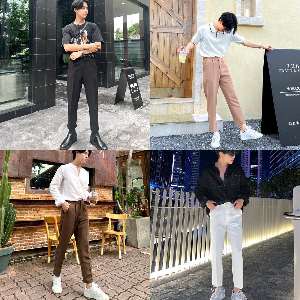 Trousers Pants กางเกงสแล็คกระบอก สไตล์เกาหลี