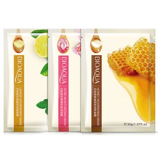 BIOAQUA ผลิตภัณฑ์ดูแลผิวหน้าสูตรความงามมาสก์ Honey Rose บำรุงผิวหน้าให้ความชุ่มชื่น