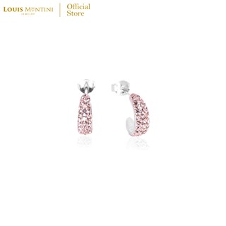 Louis Montini (Jewelry) Sterling Silver 925 Earrings ต่างหูเงินแท้ 92.5% ต่างหูผู้หญิง LJER09