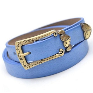 MiStyles  เข็มขัด เข็มขัดผู้หญิง Womens Belt Ceinture รุ่น Candy 0743 (สีฟ้า)