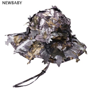 Newbaby หมวกลายพรางทหารยุทธวิธี พร้อมใบไบโอนิค หมวกล่าสัตว์ กลางแจ้ง