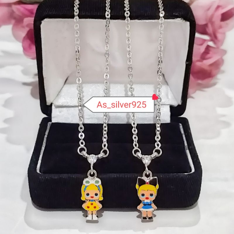 สร้อยคอ LOL SILVER CHILDRENS เงินแท้ 925 จานทองคําขาว - LOL CHILDRENS KOYE