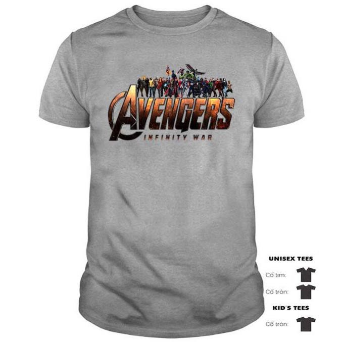 HOT [ผลิตภัณฑ์เพื่อสุขภาพ] เสื้อยืด AVENGERS INFINITY WAR | เสื้อยืด AVENGERS MARVEL