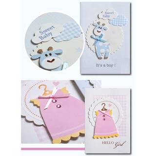 •พร้อมส่ง• การ์ดอวยพร สำหรับเด็ก /เด็กแรกเกิด for baby การ์ดวันเกิด(UC)