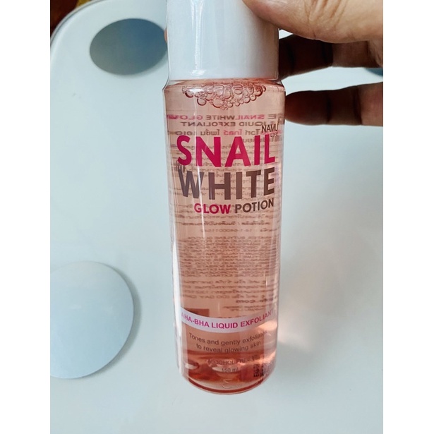 Snail white Glow Potion AHA BHA Liquid Exfoliant/Toner (ขนาด 150ml) Namu life สูตร Alcohol Free บำรุ