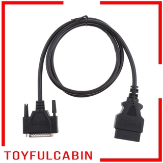 ( Toyfulcabin ) Db 25 Pin To 16 Pin Obd Ii สายเคเบิ้ลเชื่อมต่อสําหรับ Universal Car Motor