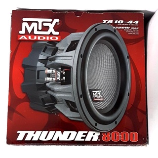 ลำโพงซับติดรถยนต์ 10”นิ้วลำโพงเบส  ยี่ห้อ MTX รุ่น T810-44 Thunder 8000 Series เบสหนัก เหล็กหล่อ วอยซ์คู่