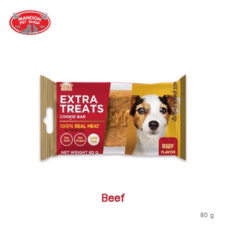 [MANOON] EXTRA TREATS Beef Flavor 80g. เอ็กซ์ตร้าทรีตส์ รสเนื้อ ขนาด 80 กรัม