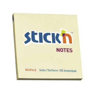 สติกเอ็น กระดาษโน้ต STICKN สีเหลือง