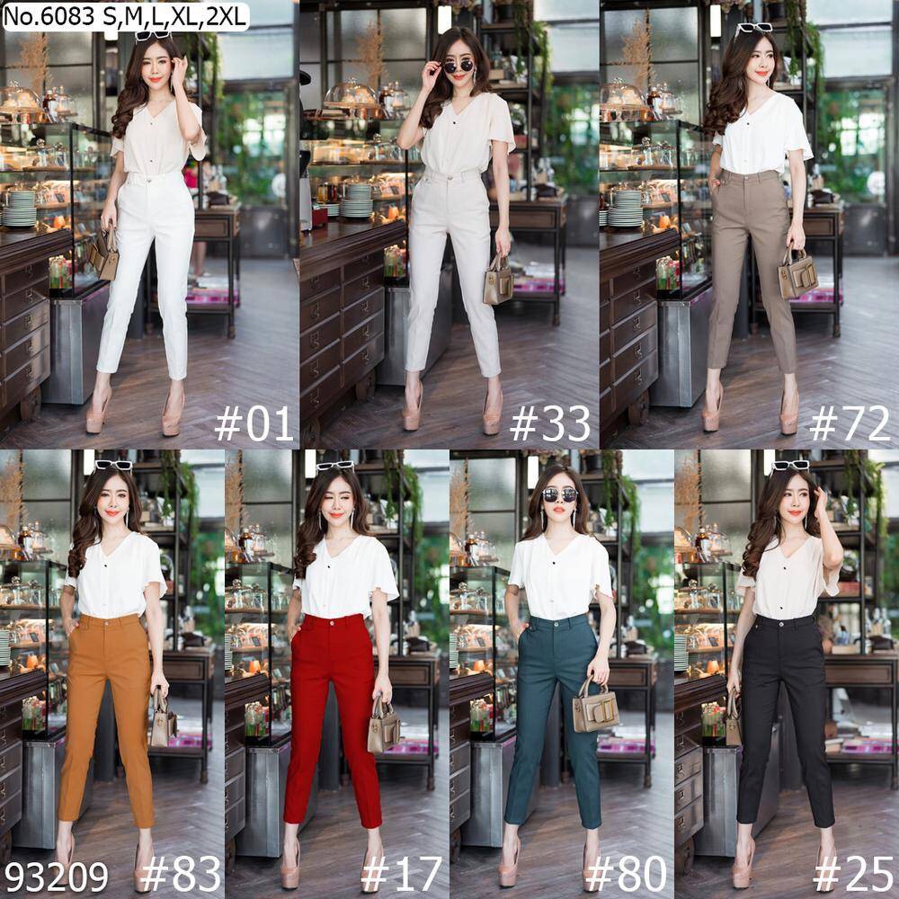 Maristar กางเกงขา9ส่วน No.6083 ผ้ายืด Spandex #3