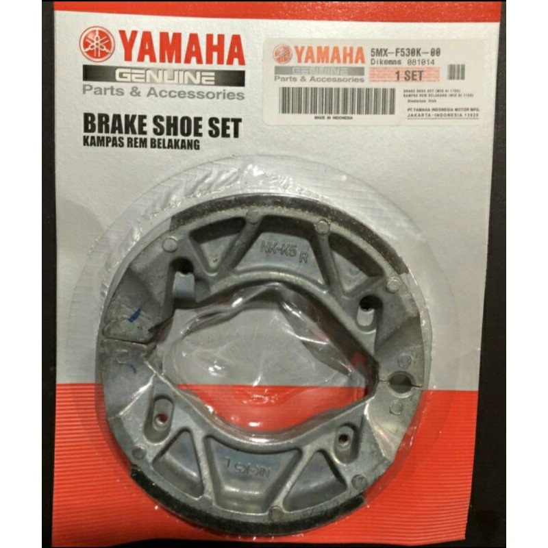 ผ้าเบรคหลัง Yamaha Mio Nouvo Fino X-ride Jupiter Mx Soul GT Vega 5MX