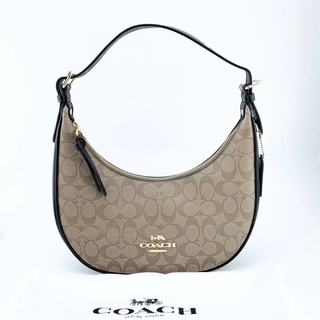 COACH BAILEY HOBO BAG IN SIGNATURE CANVAS กระเป๋าสะพายไหล่ แบรนด์โค้ช หนังแท้ พิมพ์ลายตัวหนังสือโลโก้