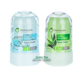 Tropicana โรลออน สารส้ม ระงับกลิ่นกาย 70g. Crystal Deodorant 24hours Odor Control