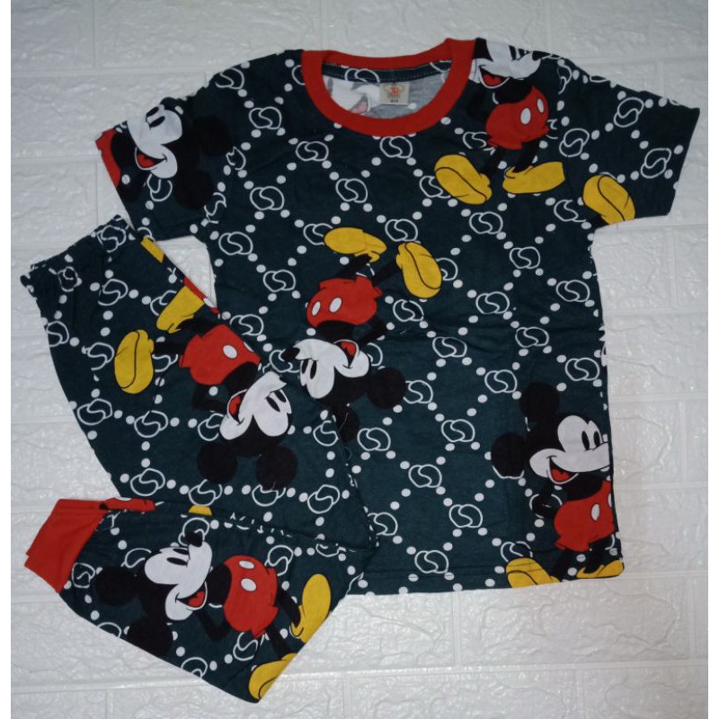 BIGKIDS PYJAMAS/CHILDRENS SLEEPWEAR DISNEY CARTON PYJAMAS/MICKEY MINNE NIGHTWEAR