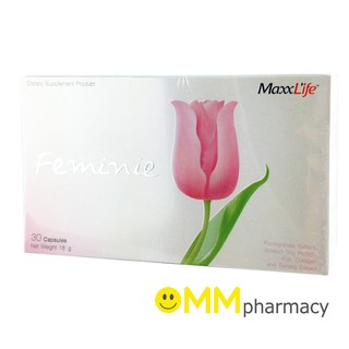 MaxxLife Feminie ผลิตภัณฑ์อาหารเสริมเพื่อผู้หญิงโดยเฉพาะ 30 Capsules (1 กล่อง)