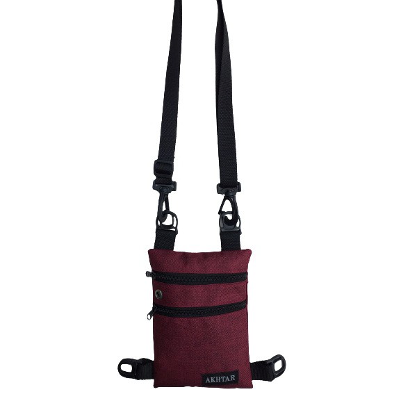 Original Branded Akhtar Cool Mens Small Sling Bag Mini Distro Mens Sling Bag Ori