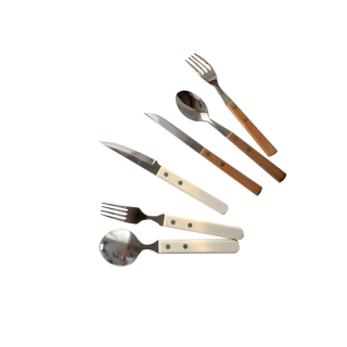 โปรโมชั่น : 〃ชุดช้อนส้อมมีดสไตล์เกาหลี WOOD  WHITE〃ช้อนส้อมขาไม้ ช้อนส้อมสีขาว "อ่านก่อนสั่ง"