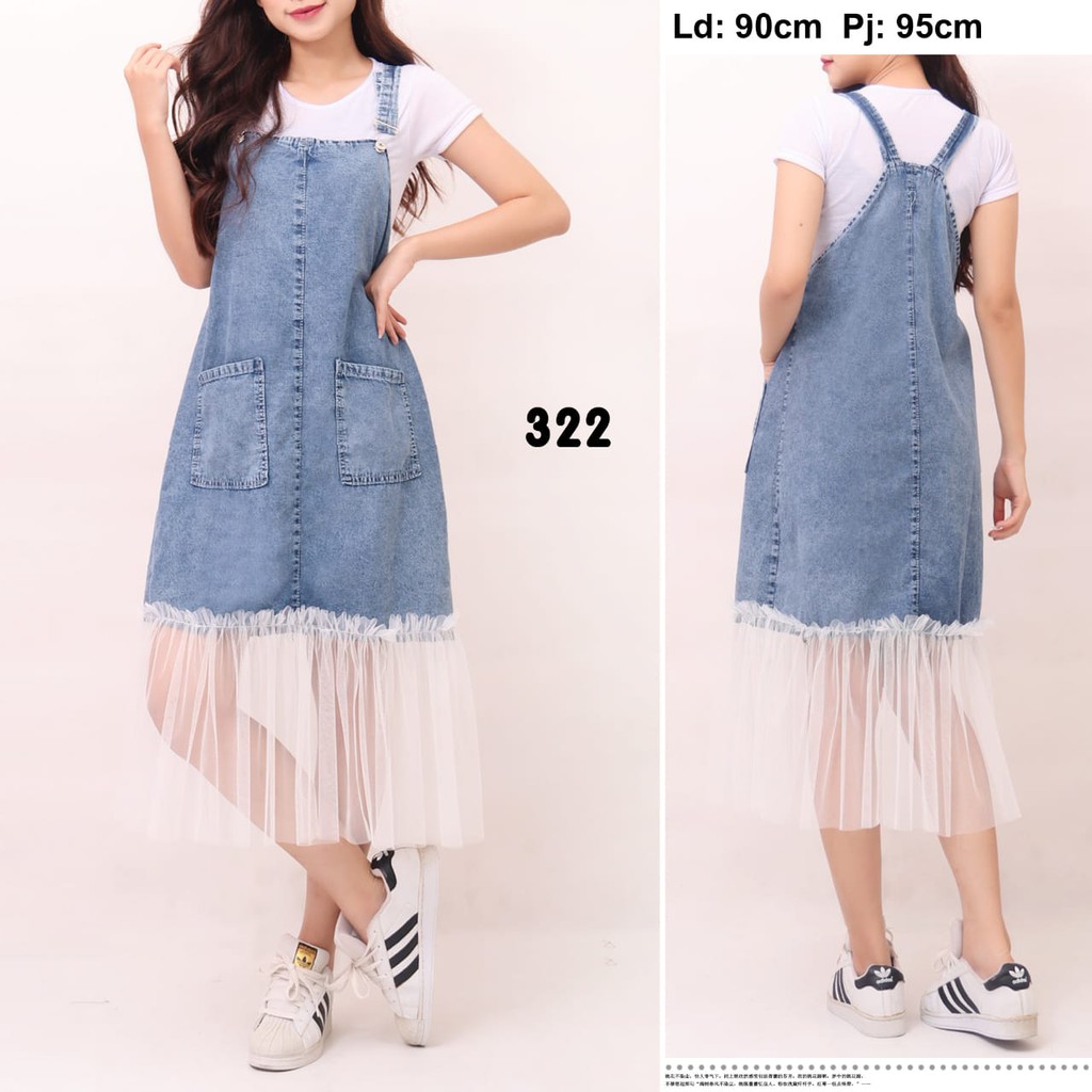 แฟชั่นผู้หญิง OVERALL Denim GINKA โดยรวม Tutu