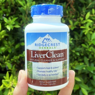 ลิเวอร์คลีน LiverClean 60 Vegan Capsules (RidgeCrest Herbals®)