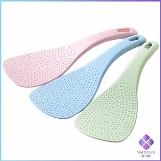 MahaThai ทัพพีตักข้าว ข้าวไม่ติดทัพพี ทำจากฟางข้าวสาลี wheat straw spoon