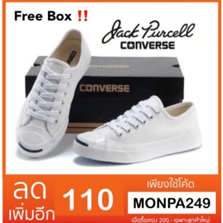 🔥[ลดวันเดียว แท้100%] Converse jack คอนเวิร์ส แจ๊ค (FREE BOX)