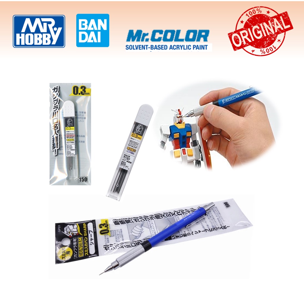 Mr Hobby Gundam Drawing Pen Ink Sharp Panel Lining GP01 Models Kits Refill GP02