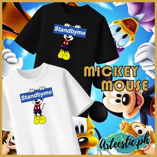 Mickey Mouse Stand By Me 5 Tshirt High Quality Cotton Unisex 7 Colors Asia size