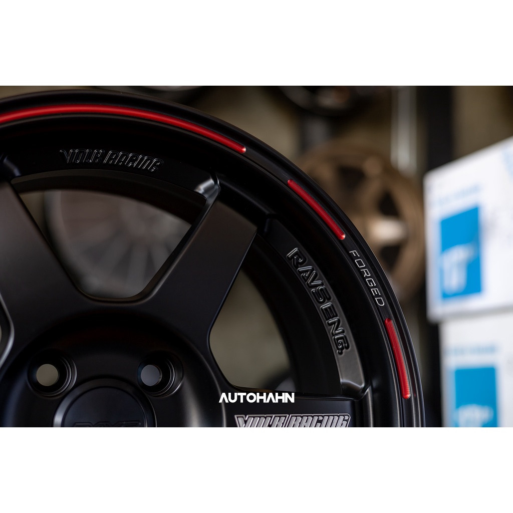 ล้อ NK performance ขอบ 16 รีดเบา Flow forming ลาย TE37 สี TTA ดำด้าน ...