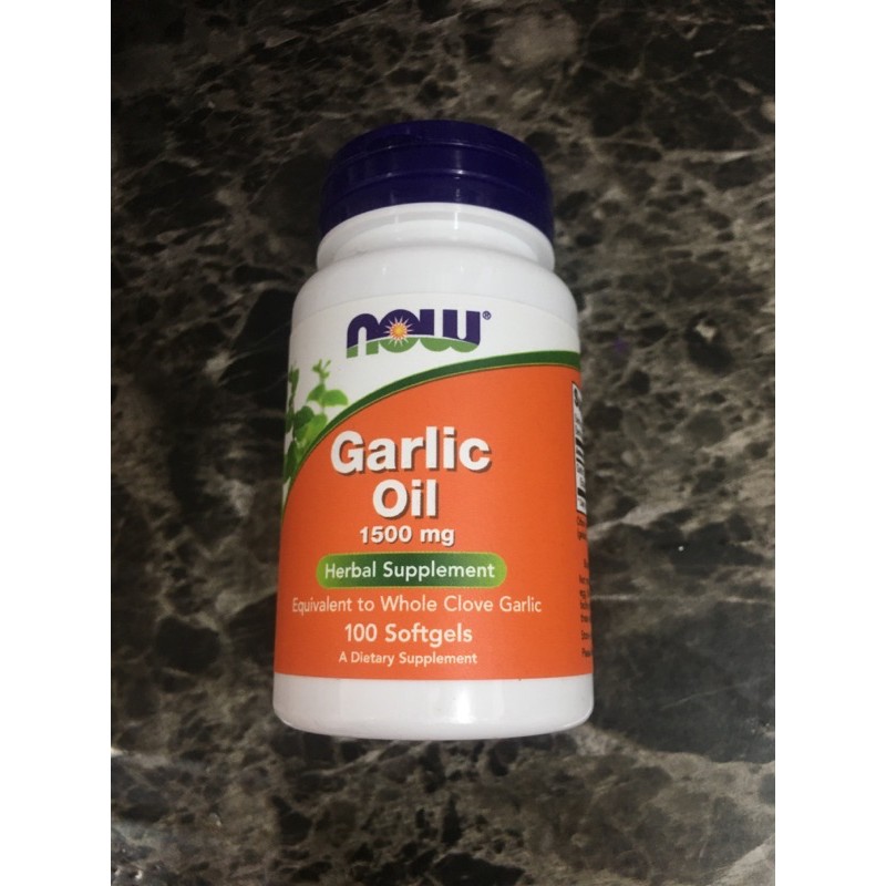 NOW Foods Garlic Oil 1,500 mg / 100 Softgels น้ำมันของกระเทียมเข้มข้น ดูแลระบบหลอดเลือด หัวใจ ro^wa^ti^nex ละลายนิ่ว