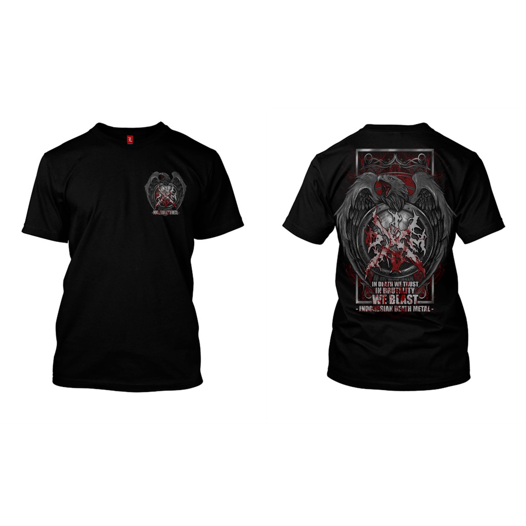 Original INDONESIAN DEATH METAL VICTORY 1 BLACK KAOS METAL KAOS DEATH METAL KAOS DEATH METAL BAJU DE