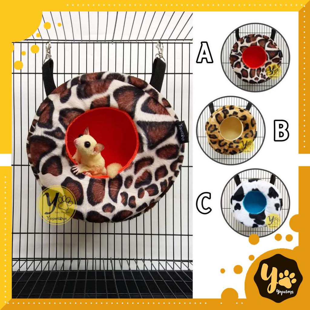 Yopetoys Donut Pouch Sugar Glider Sleeping Bag Sugar Glider Bed Donut Sugar Glider Bed