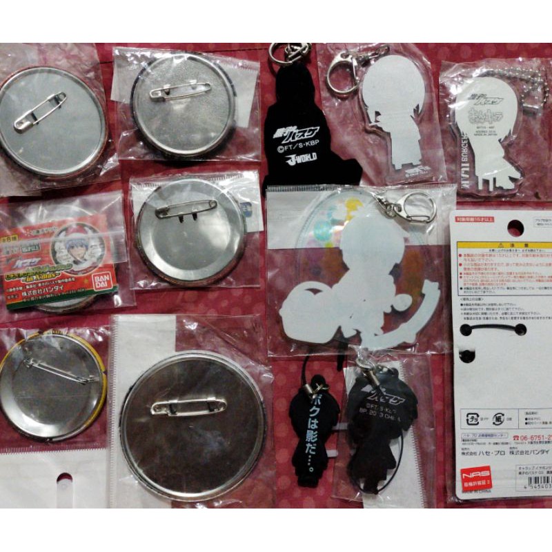 มีหลายลายให้เลือก Japan anime Kuroko no basket ลิขสิทธิ์แท้ อนิเมะ คุโรโกะ โน บาสเกต พวงกุญแจ เข็มกลัด แสตรปยาง