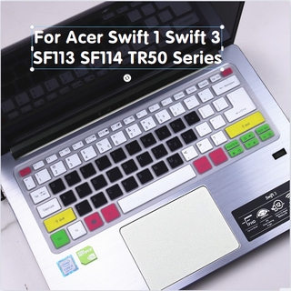 ACER Keyboard Cover ซิลิโคนป้องกันคีย์บอร์ดสําหรับแล็ปท็อป 1 Swift 3 Sf113 Sf114 Tr50 14 นิ้ว 13 . 3 นิ้ว