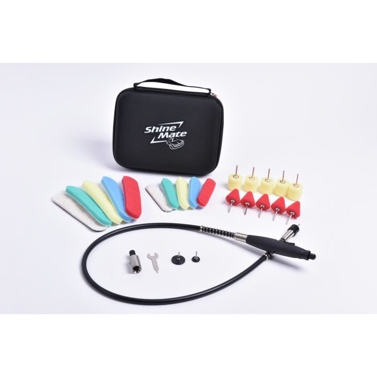 SHINE MATE ชุดหัวขัดสีรถขนาดเล็ก ใส่กับเครื่องโรตารีเกลียว 14มม พร้อมหัวขัด 40 ชิ้น Mini Polisher Ki