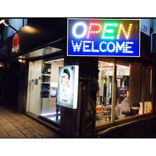 ﻿ป้ายไฟLED OPEN WELCOME รุ่น YW-26ขนาด50*26 ซม. อักษร ตกแต่งหน้าร้าน LED SIGN ข้อความ