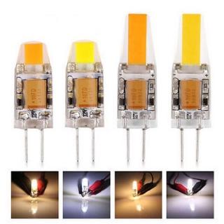 หลอดไฟสปอตไลท์ LED Ac DC 12V 3W 6W COB SMD G4 ซิลิโคน 30W 50W แบบเปลี่ยน