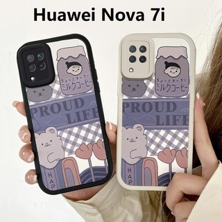 Cartoon Snoopy เคส Huawei Nova7i Nova7 se Soft Case Tiger Duck bear Huawei Nova5T Soft Cover Nova8 Nova9 เคสโทรศัพท์ Phone Cover