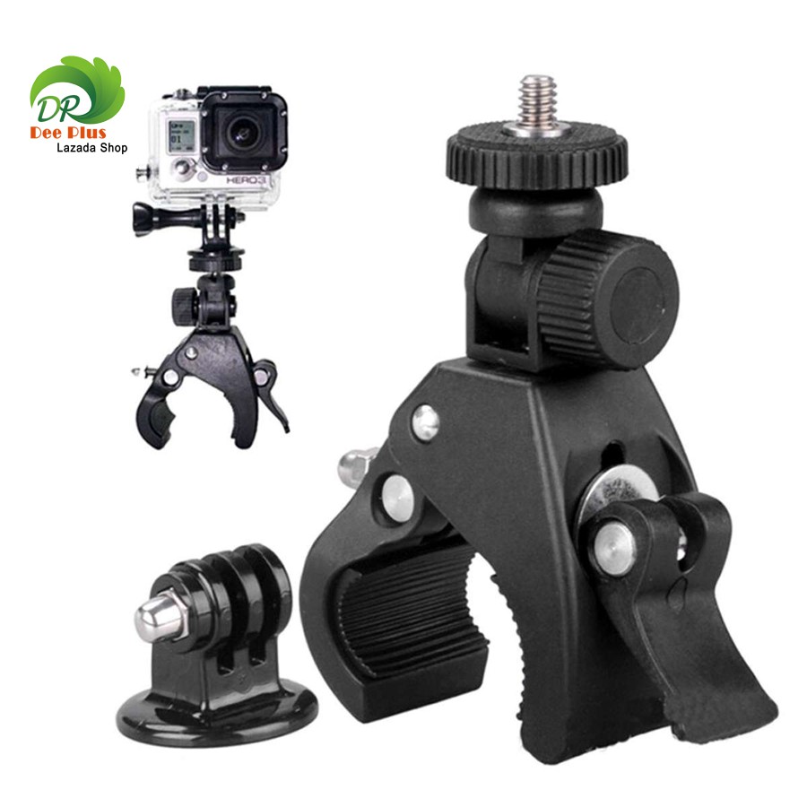 Motorcycle Bike Handlebar Mount Holder Grip Clip for GoPro & Phone DVR GPS รถจักรยานยนต์จักรยานมือจับวางติดตั้งคลิปจับสำ