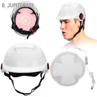 B_jupiter322 94pcs Lamp Beads Red Light Therapy Hair Loss Treatment Device Growth Helmet White