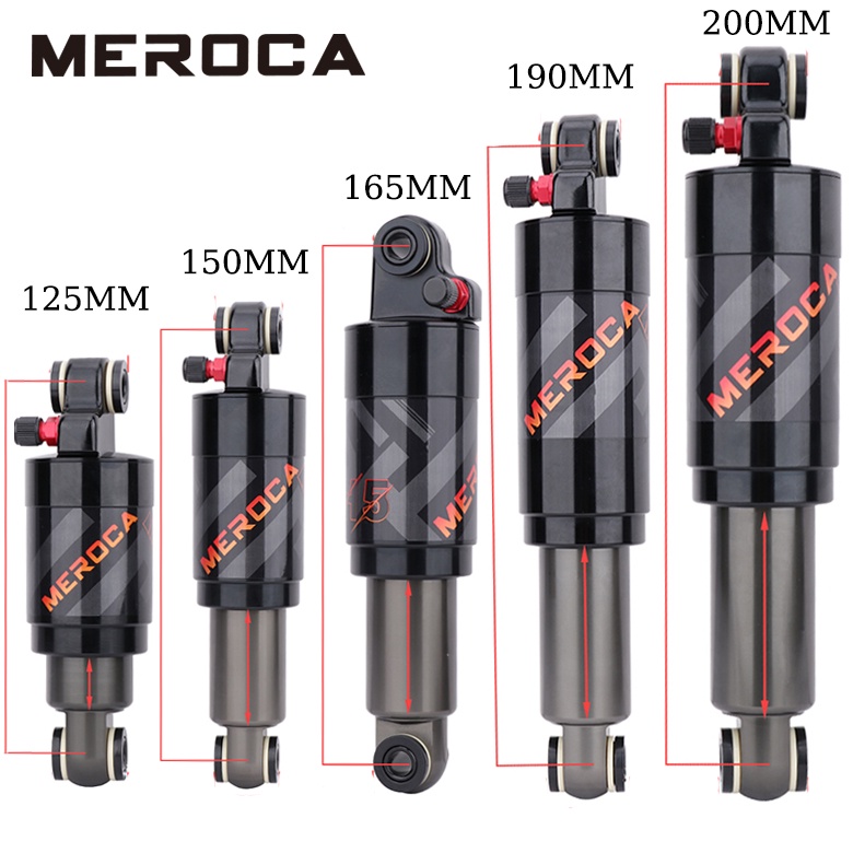 MEROCA H5 โช้คอัพหลังสำหรับจักรยานเสือภูเขา ขนาดหลากหลาย