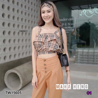 PP15605 Set 3 เสื้อกล้ามลาย BBR + ที่คาดผม + กางเกงขายาว