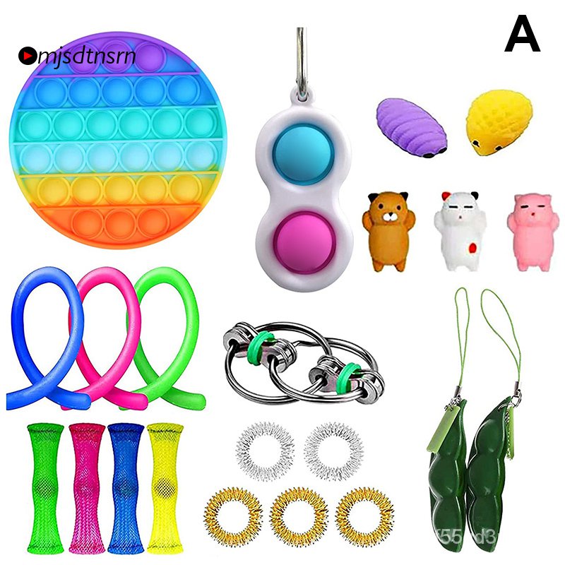 fidget pack with pop it and simple dimple