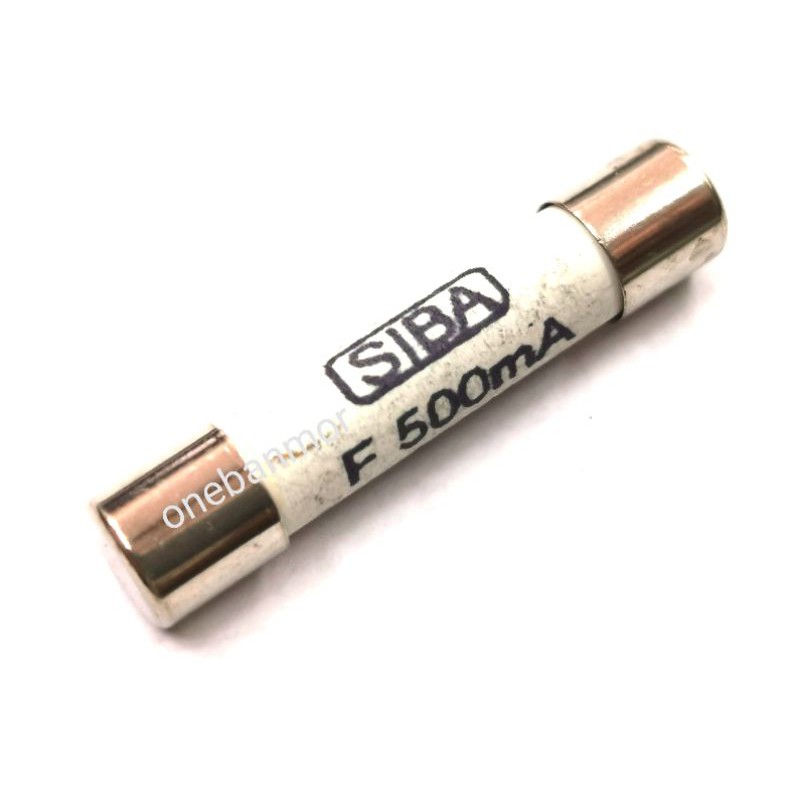 ฟิวส์ SIBA  600v ค่า 500mA 600v  fuse ขนาด 6.3x32 mm F 500mA 600v สำหรับมัลติมิเตอร์