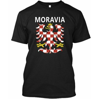 แขนสั้นcrew neckGILDAN เสื้อยืดลําลอง แขนสั้น พิมพ์ลาย Moravia Eagle National Design เข้ากับทุกการแต่งกาย สําหรับผู้ชาย