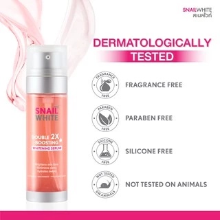 SNAILWHITE เซตดับเบิ้ล ดับเบิ้ล บูสติ้ง เซรั่ม 80ml +80 ml แพคคู่ 2 ขวด (10SW00442+10SW00425)