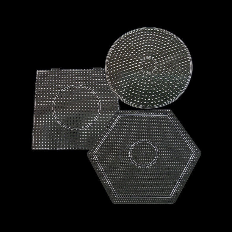 Yant Jouet 2.6 มม.Hama ลูกปัด Pegboard แม่แบบเครื่องมือ Circular Square การศึกษา DIY รูปวัสดุ Board