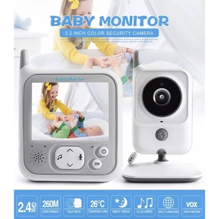 พร้อมส่ง Video Baby Monitor VB607 3.2 นิ้ว LCD จอภาพเด็กไร้สายเด็กสองทางเสียง Night Light อุณหภูมิเด็กกล้อง