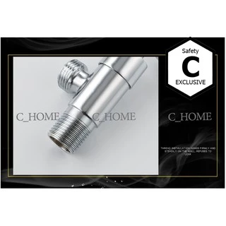 [C_HOME]ก๊อกฝักบัว สต๊อปวาล์ว ก๊อกฝักบัว หัวกากบาท ชุบโครเมี่ยม และ สแตนเลส มีสองแบบ